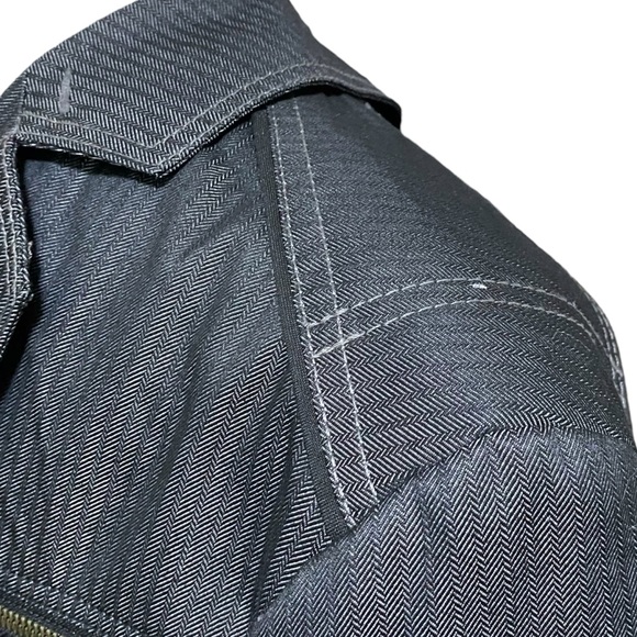 Fox Racing Deluxe Pinstripe Charcoal Gray Blazer Jacket Men's Punk Skater Sz S - Picture 11 of 14